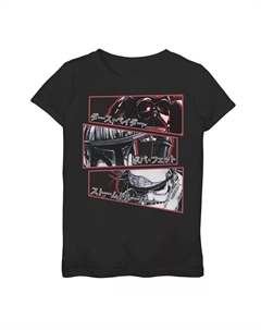 Футболка с графическим рисунком и плакатом «Звездные войны» для девочек 7–16 лет, черный Star wars