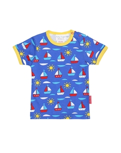 Футболка mit Segelboot Print, синий Toby tiger