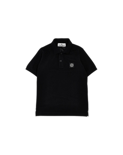 Рубашка-поло детская, черный Stone island