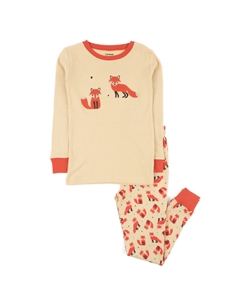 Детская хлопковая пижама из двух предметов Fox Leveret
