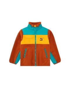 Детская бархатная куртка, цвет Red Puma