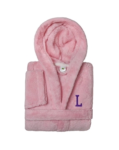 Linum Домашний текстиль Персонализированный детский халат Linum SUPER PLUSH с двойным начесом и капюшоном, L Linum home textiles