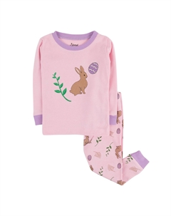 Детская хлопковая пижама из двух предметов Bunny Egg Leveret