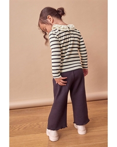 Топ с длинным рукавом и воротником (3 мес 7 лет), черный Next