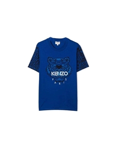 Футболка детская с принтом, синий Kenzo