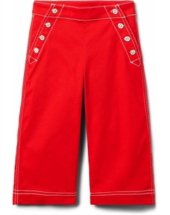 Брюки Canvas Wide Leg Pants, красный Janie and jack