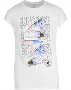 Футболка Sneaker Stack Tee, белый Converse