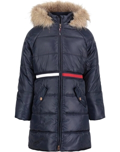 Пуховик Longline Puffer w/ Sequin Patch, цвет Navy Blazer Tommy hilfiger