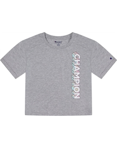 Футболка Vertical Drop Shadow w/ Smiley Boxy, цвет Oxford Heather Champion