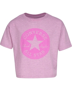 Футболка Chuck Patch Crossover T-Shirt, цвет Peony Pink Heather Converse