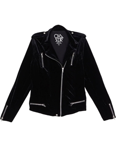 Куртка Stretch Velvet Moto Jacket, цвет True Black Chaser
