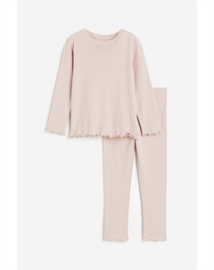 Пижамы из джерси, розовый H&m