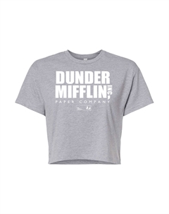 Укороченная футболка с логотипом The Office для юниоров, серый Licensed character