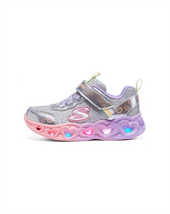 Кроссовки Heart Lights Toddler Shoes TD Low-top Silver Color, серебряный Skechers
