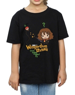 Футболка Вингардиум Левиоса Гермиона, черный Harry potter