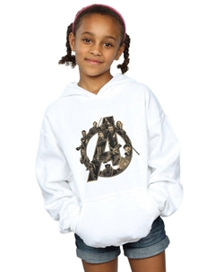 Толстовка с логотипом «Мстители: Война бесконечности», белый Marvel