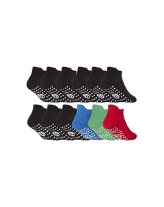 12 пар хлопковых спортивных носков с резиновыми вставками, мультиколор Sock snob