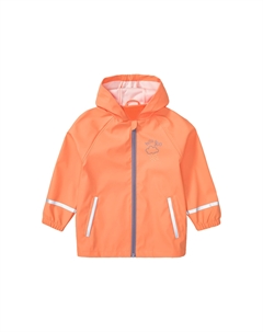 Куртка для малышей, работающая в грязи и копании, с капюшоном, апельсин Lupilu