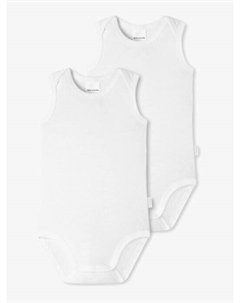 Детские боди, 2 упаковки, детские, белый Schiesser