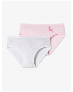 Набор трусов на бедрах, 2 пары детских трусов, розовый Schiesser