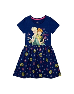 Платье из замороженного цветка, синий Disney