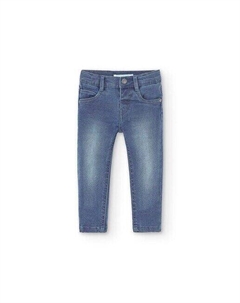 Джинсы для мальчика с застежкой на пуговицы и карманами, синий Boboli