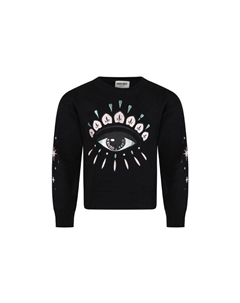 Свитер детский, черный / белый Kenzo