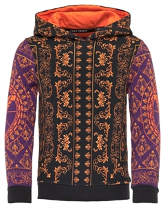 Пуловер с капюшоном, черный Carlo colucci