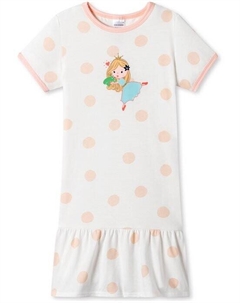 Ночная рубашка повседневный мир из органического хлопка, белый Schiesser