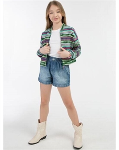 Куртка бомбер, бирюзовый Izia