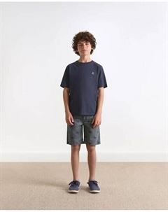 Футболка для мальчика классического кроя с короткими рукавами, темно-синий Scalpers