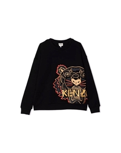 Толстовка детская с принтом, черный Kenzo