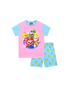 Короткая пижама, мультиколор Super mario