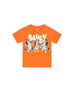 Футболка «Танцующая синяя», оранжевый Bluey