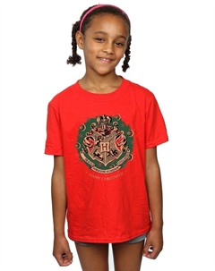 Хлопковая футболка «Рождественский венок», красный Harry potter