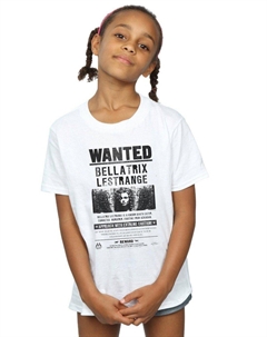 Хлопковая футболка с плакатом «Разыскивается Беллатриса Лестрейндж», белый Harry potter