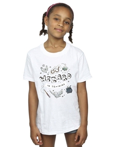 Хлопковая футболка Wizard In Training, белый Harry potter