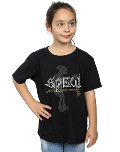 Хлопковая футболка Dobby Elfish Welfare, черный Harry potter