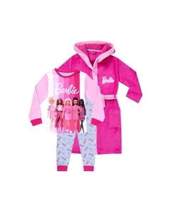 Комплект халата и пижамы, розовый Barbie
