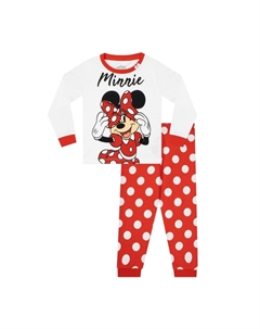 Пижамы с Минни Маус для девочек, красный Disney