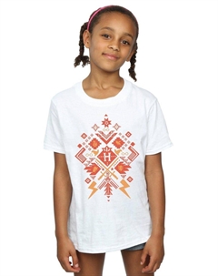 Хлопковая футболка Christmas Fair Isle, белый Harry potter