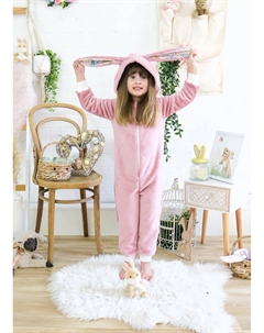 Комбинезон Pink Bunny из сверхмягкого флиса, розовый Fox in a box