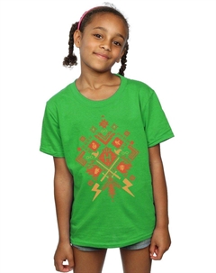 Хлопковая футболка Christmas Fair Isle, зеленый Harry potter