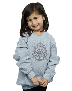 Толстовка с гербом Хогвартса и палочками, серый Harry potter