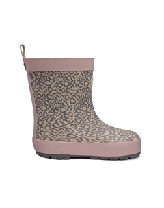 Розовые резиновые сапоги Hattie с животным принтом, розовый Toezone