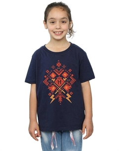 Хлопковая футболка Christmas Fair Isle, темно-синий Harry potter