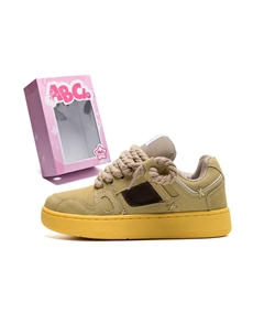 Кеды, скейтборд обувь унисекс низкий верх хаки Abcio