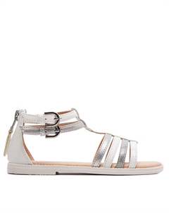 Сандалии J Sandal Karly Girl J7235D 054AJ C1Z1N S White/Lt Silver, серебристый/белый Geox