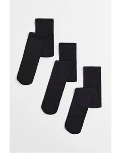 Набор из 3 пар колготок, черный H&m