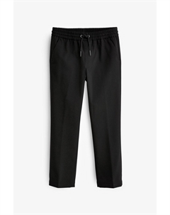 Костюмные брюки без застежки, черный Next